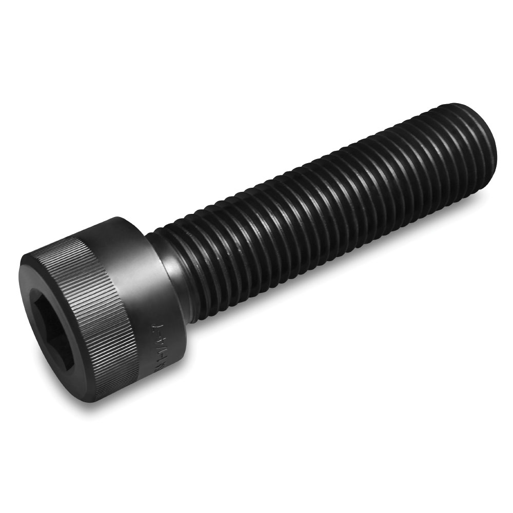 High Strength steel machine fastener finished with Tru Temp mid-temperature Black Oxide