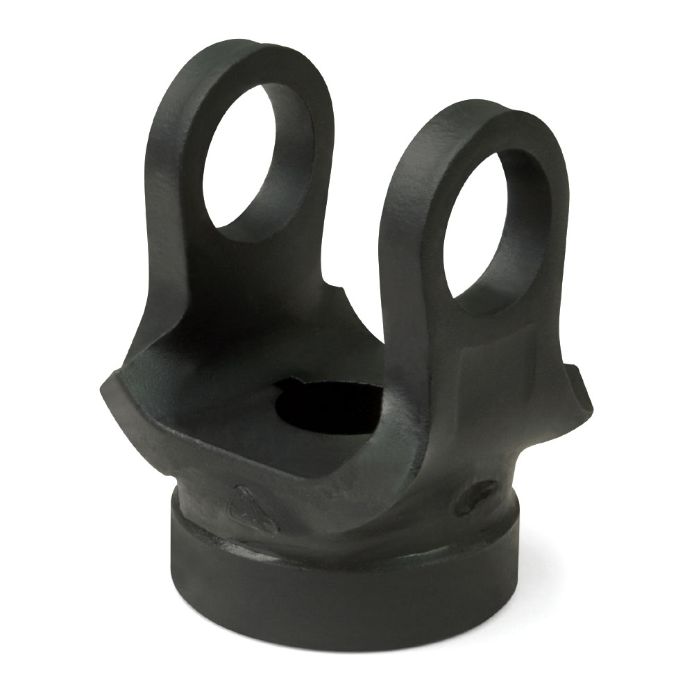 Automotive u-joint machined from steel and finished with Tru Temp mid-temperature Black Oxide