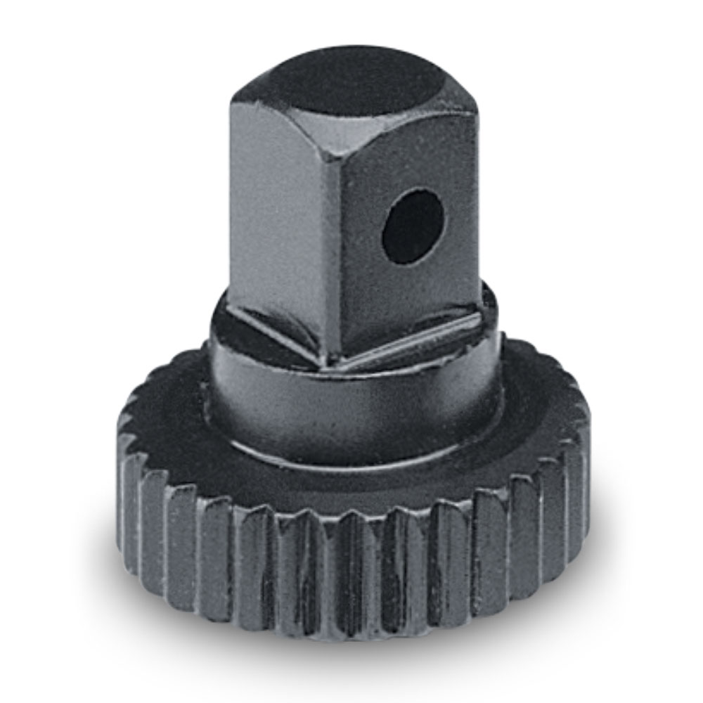 Precision gear connector machined from steel and finished with Tru Temp mid-temperature Black Oxide
