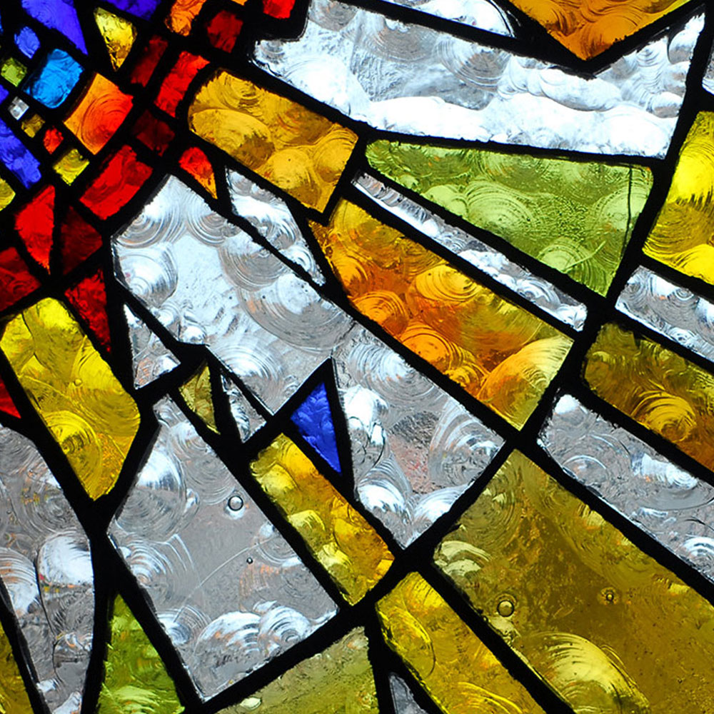 Stained-glass lead-based materials is blackened with Pewter Black PB2