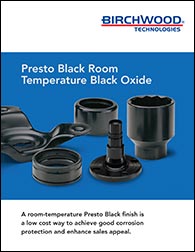 Presto Black® Room-Temperature Black Oxide